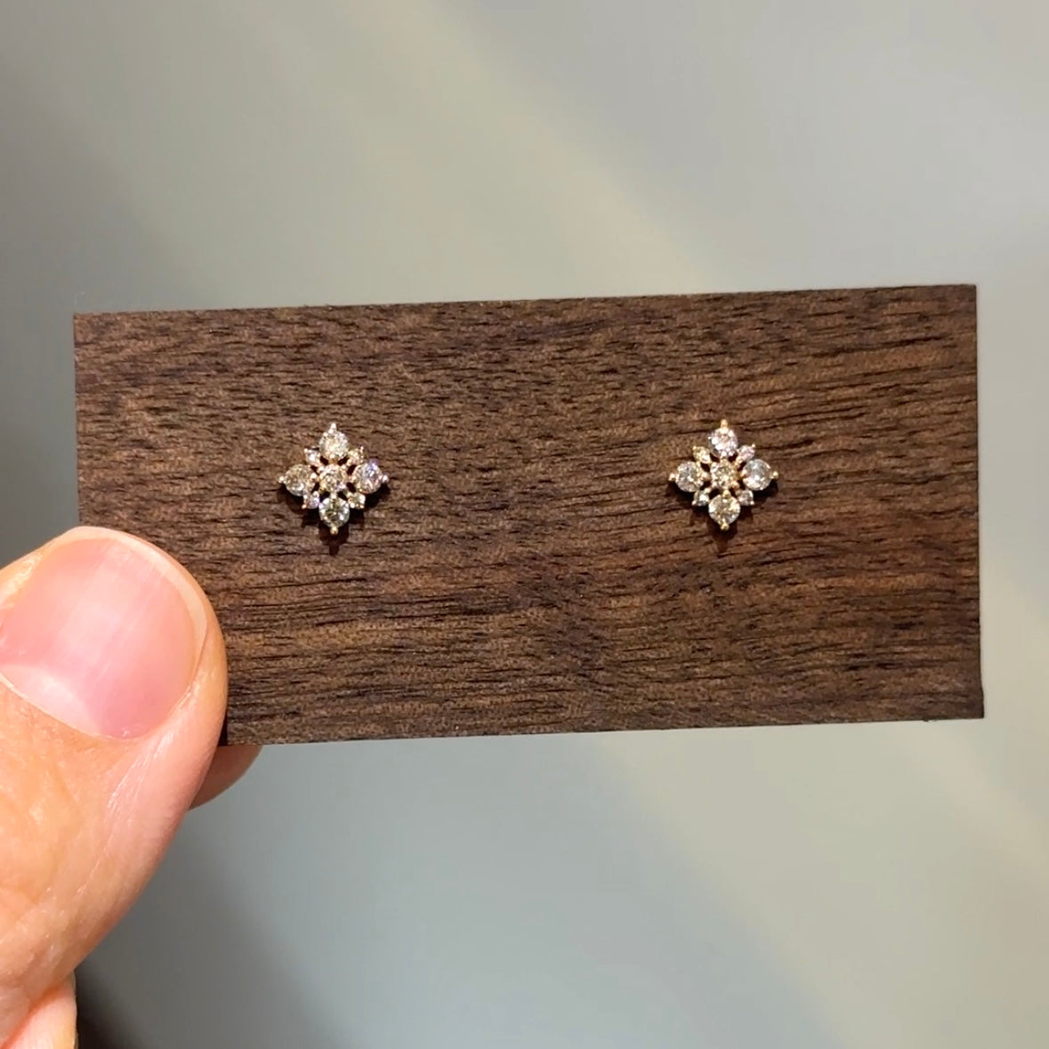 18K Classic Snowflake Earrings