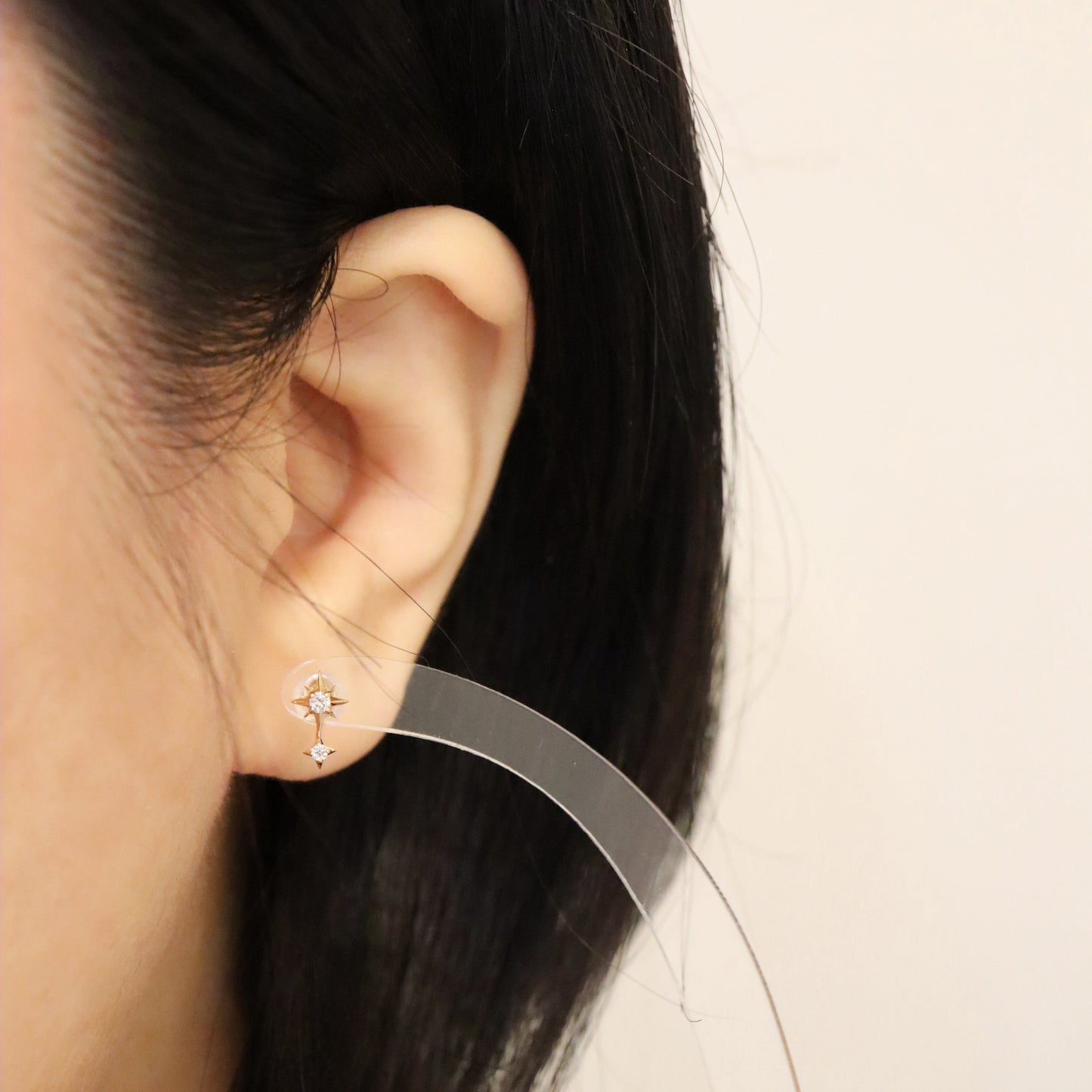 10K North Star Diamond Earrings