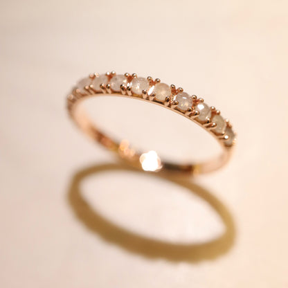 14K Grey Diamond Ring