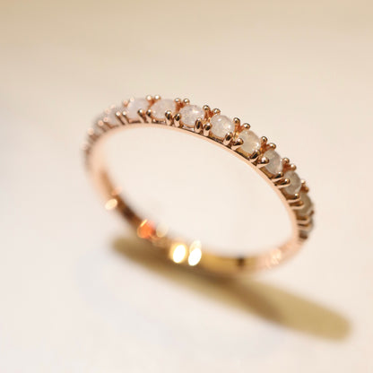 14K Grey Diamond Ring