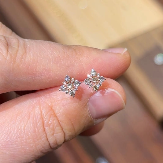 18K Classic Snowflake Earrings