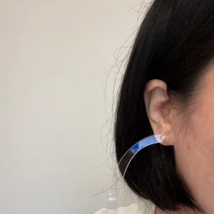 18K Matte Gold Bead Earrings