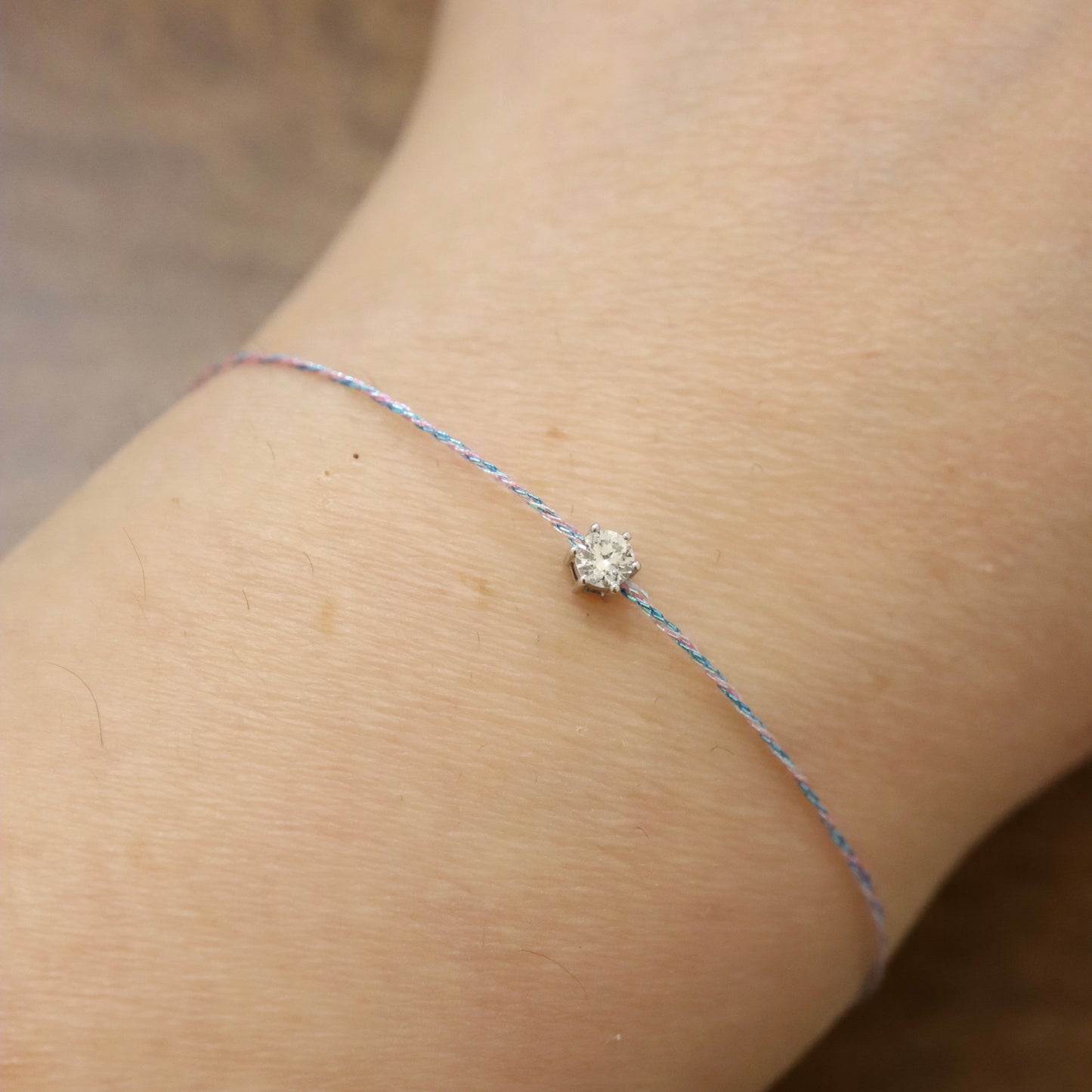18K Diamond Thread Bracelet