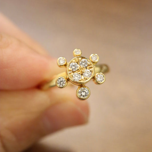 18K Vintage Waltham Spinner Ring