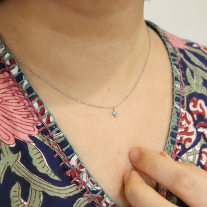 Pt950 Paraiba Tourmaline and Diamond Necklace