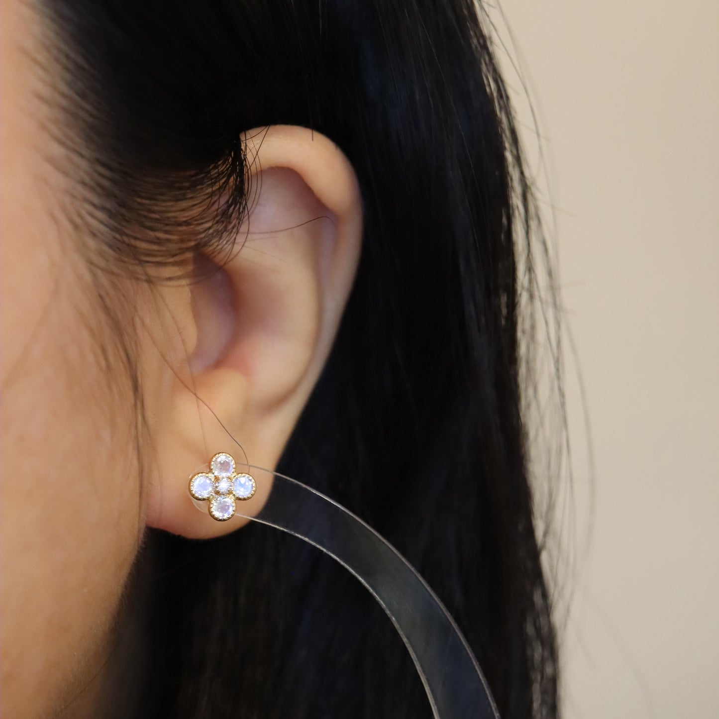 18K Moonstone Earrings
