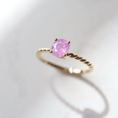 14K Opalescent Sapphire Ring