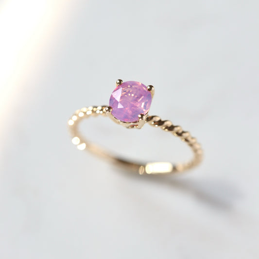 14K Opalescent Sapphire Ring